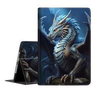 Case for Samsung Galaxy Tab S10 Plus Case 2024/ S9 Plus/ S9 FE Plus 5G 12.4 Inch 2023, Slim Folding Stand Cover with Auto Wake/Sleep for Tablet S10+/S9+/S9 FE+, Dragon