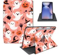 Case for Samsung Galaxy Tab S10 Plus/ S9 FE Plus/ S9 Plus 5G Tablet 12.4'' Case, PU Leather Stand Cover with Auto Sleep/Wake, Shockproof TPU Back, Ghost Pattern