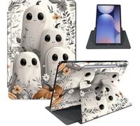 Case for Samsung Galaxy Tab S10 Plus/ S9 FE Plus/ S9 Plus 5G Tablet 12.4'' Case, PU Leather Stand Cover with Auto Sleep/Wake, Shockproof TPU Back, Ghost Parade