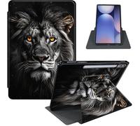 Case for Samsung Galaxy Tab S10 Plus/ S9 FE Plus/ S9 Plus 5G Tablet 12.4'' Case, PU Leather Stand Cover with Auto Sleep/Wake, Shockproof TPU Back, Lion