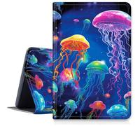 Case for Samsung Galaxy Tab S10 Ultra (2024 Release) / S9 Ultra (2023 Release) 14.6 inch/S8 Ultra PU Leather Smart Protective Cover with Auto Sleep/Wake,Colorful Jellyfish
