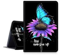 Case for Samsung Galaxy Tab S10 Ultra (2024 Release) / S9 Ultra (2023 Release) 14.6 inch/S8 Ultra PU Leather Smart Protective Cover with Auto Sleep/Wake,Butterfly Sunflower