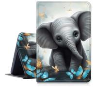 Case for Samsung Galaxy Tab S10 Ultra (2024 Release) / S9 Ultra (2023 Release) 14.6"/S8 Ultra Smart Protective PU Leather Case with Auto Sleep/Wake, Blue Elephant