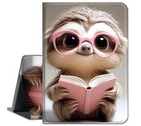Case for Samsung Galaxy Tab S10 Ultra 2024 / Tab S9 Ultra 2023 / Tab S8 Ultra 2022,Soft Shockproof TPU Silicone Protective Back Shell Case,Pink and Cute Sloth