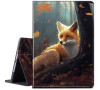 Case for Samsung Galaxy Tab S10 Ultra/S9 Ultra/S8 Ultra Tablet 14.6'', Slim Lightweight Adjustable Angle/Folio Stand Smart Cover with Auto Wake/Sleep, Cute Fox Forest -69