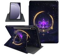 Case for Samsung Galaxy Tab S10 Ultra/Tab S9 Ultra 14.6-Inch, 360 Degree Rotating Folio Stand Smart Cover for Galaxy Tab S10 Ultra/ S9 Ultra 14.6'', Auto Sleep/Wake, Crescent Moon 2