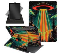 Case for Samsung Galaxy Tab S10 Ultra/Tab S9 Ultra Tablet 14.6'' Case,360 Degree Rotating Stand Protective Cover with Auto Up/Sleep Feature for Tab S10 Ultra,Colorful Alien UFO