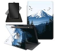 Case for Samsung Galaxy Tab S10 Ultra/Tab S9 Ultra Tablet 14.6'' Case,360 Degree Rotating Stand Protective Cover with Auto Up/Sleep Feature for Tab S10 Ultra,Mount Fuji with Snow-Capped