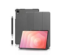 Case for Samsung Galaxy Tab S11 11 Inch Tablet,daunke Trifold Stand,With stylus,Waterproof,Anti-Scratch,Slim Durable,Auto Wake/Sleep,Gray