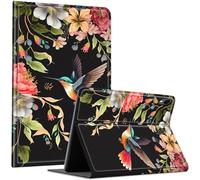 Case for Samsung Galaxy Tab S11 5G 11 Inch (2025), Multi-Angle Stand Folio Book Smart Cover with Auto Wake/Sleep, PU Leather Shockproof Case for Galaxy Tab S11 2025, Floral Hummingbird