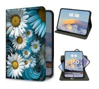 Case for Samsung Galaxy Tab S11 5G 11 Inch 2025 Slim PU Leather 360 Degree Rotating Adjustable Multi-Angle Viewing Stand Cover with Auto Wake/Sleep for Samsung Tab S11 5G SM-X730/SM-X736B, Small Daisy