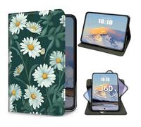 Case for Samsung Galaxy Tab S11 5G 11 Inch 2025 Slim PU Leather 360 Degree Rotating Multi-Angle Viewing Stand Cover with Auto Wake/Sleep for Samsung Tab S11 5G SM-X730/SM-X736B, Cute Small Daisys