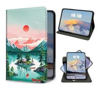 Case for Samsung Galaxy Tab S11 5G 11 Inch 2025 Slim PU Leather 360 Degree Rotating Multi-Angle Viewing Stand Cover with Auto Wake/Sleep for Samsung Tab S11 5G SM-X730/SM-X736B, Mountain Sun