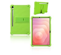 Case for Samsung Galaxy Tab S11 Tablet 11 inch 2025 Newest, yystao Kids Skin-Friendly Soft Silicone Protective Cover compatible with Samsung Galaxy Tab S11, Adjustable Stand (Green)