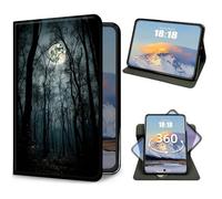 Case for Samsung Galaxy Tab S11 Ultra 14.6 Inch 2025 Slim PU Leather 360 Degree Rotating Adjustable Folio Multi-Angle Viewing Smart Stand Protective Cover with Auto Wake/Sleep,Moonlight Forest