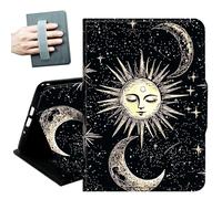 Case for Samsung Galaxy Tab S11 Ultra 5G 14.6 Inch 2025,with Hand Straps and Auto Wake/Sleep PU Leather Slim Multiple Angles Stand Smart Cover for Samsung Tab S11 Ultra,The Sun Moon