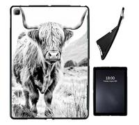 Case for Samsung Galaxy Tab S5e 10.5 2019 Model SM-T720/T725/T727,Slim Soft Shockproof TPU Silicone Protective Back Shell Case for Galaxy Tab S5e 10.5 inch Tablet,Highland Cow on Isle of