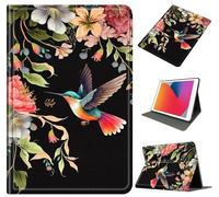 Case for Samsung Galaxy Tab S5e 10.5 Inch 2019 (SM-T720/T725), Slim PU Leather Folio Stand Cover with Auto Sleep/Wake, Shockproof Protective Shell for Galaxy Tab S5e Tablet, Flower Hummingbird