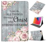 Case for Samsung Galaxy Tab S5e 10.5 Inch 2019 (SM-T720/T725), Slim PU Leather Folio Stand Cover with Auto Sleep/Wake, Shockproof Protective Shell for Galaxy Tab S5e Tablet, Flower Bible