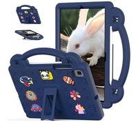 Case for Samsung Galaxy Tab S6 10.5 inch 2019 (SM-T860/T865) Kids Friendly, Handle with Stand, with Pen Holder, Cute DIY Cartoon, EVA Foam Lightweight Shockproof Protective Tablet Cover, Navy