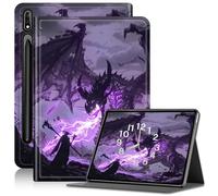 Case for Samsung Galaxy Tab S6 Case 10.5 Inch 2019, Adjustable Stand Galaxy Tab S6 Case, PU Leather Cover with Auto Sleep/Wake for Samsung Tab S6 Case 10.5" Tablet Case, Dragon Purple