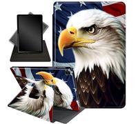 Case for Samsung Galaxy Tab S6 Lite 10.4'' 2024/2022/2020 (SM-P620/P610/P613/P615),360 Degree Rotating Stand Smart Protective Cover Case for Galaxy Tab S6 Lite 10.4'' Tablet,American Flag/Eagles