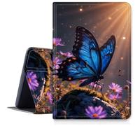 Case for Samsung Galaxy Tab S6 Lite 10.4 inch 2022/2020 /2024,Slim PU Leather Smart Cover with Multi-Angle Viewing Stand,Auto Sleep/Wake Protective Folio Shell,Christmas Lantern White Squirrel