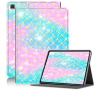 Case for Samsung Galaxy Tab S6 Lite 10.4 Inch 2024/2022/2020, Adjustable Stand Galaxy Tab S6 Lite Case, PU Leather Cover with Auto Sleep/Wake for Samsung S6 Lite Tablet Case, Shiny Scale