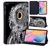 Case for Samsung Galaxy Tab S6 Lite 10.4 Inch 2024/2022/2020 (SM-P620/P625/P610/P615/P613/P619) Tablet Leather Case Protective Shell With Stand Flip Holster Tablet Cover (Wise Owl)