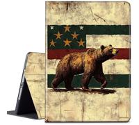 Case for Samsung Galaxy Tab S6 Lite 2024/2022/2020 Tablet 10.4'',Slim Lightweight Adjustable Angle/Folio Stand Smart Cover with Auto Wake/Sleep, California Vintage Flag