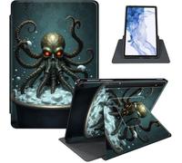 Case for Samsung Galaxy Tab S8 2022/S7 2020 11-Inch, 360° Rotating PU Leather Stand Cover with Auto Sleep/Wake, Shockproof TPU Backl, Kraken