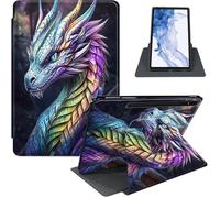 Case for Samsung Galaxy Tab S8 2022/S7 2020 11-Inch, 360° Rotating PU Leather Stand Cover with Auto Sleep/Wake, Shockproof TPU Backl, Majestic Dragon