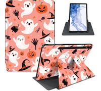Case for Samsung Galaxy Tab S8 2022/S7 2020 11-Inch, 360° Rotating PU Leather Stand Cover with Auto Sleep/Wake, Shockproof TPU Backl, Ghost Pattern
