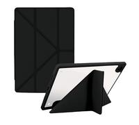 Case for Samsung Galaxy Tab S8 2022/Tab S7 2020 11 Inch with S Pen Holder,Origami Design with 5 Adjustment Positions, Clear Transparent Back Acrylic Cover