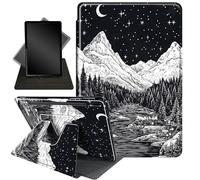 Case for Samsung Galaxy Tab S8 Plus 2022 / S7 FE 2021 /S7 Plus 2020 12.4-Inch,360 Degree Rotating Stand Smart Protective Case for Samsung Tab S7 FE 2021/S8+ 2022/S7+ 2020,Black Cat in The Flowers