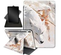 Case for Samsung Galaxy Tab S8 Plus 2022 / S7 FE 2021 /S7 Plus 2020 12.4-Inch,360 Degree Rotating Stand Smart Protective Case for Samsung Tab S7 FE 2021/S8+ 2022/S7+ 2020,Black Jungle Cat