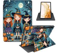 Case for Samsung Galaxy Tab S8 Plus 2022 / S7 FE 2021 / S7 Plus 2020 12.4-Inch, 360° Rotating PU Leather Stand Cover with Auto Sleep/Wake, Shockproof TPU Backl, Witches Trio