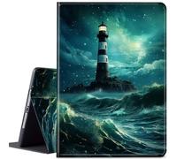 Case for Samsung Galaxy Tab S8 Plus 2022/S7 FE 2021/S7 Plus 2020 12.4 inch, JANENFNA Ultra Thin Lightweight Auto Sleep/Wake Smart Cover for Samsung Tablet S8+/S7 FE/S7+, Lighthouse