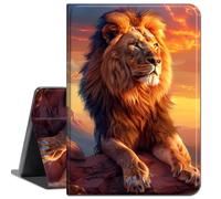 Case for Samsung Galaxy Tab S8 Plus 2022/S7 FE 2021/S7 Plus 2020 12.4 Inch,Slim Soft Shockproof TPU Silicone Protective Back Shell Case for Samsung Tab S7FE,12.4" Tablet,Lion Jungle King