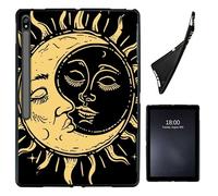 Case for Samsung Galaxy Tab S8 Plus 2022 / S7 FE 2021 / S7 Plus 2020 12.4-Inch,Soft Shockproof TPU Silicone Protective Back Shell Case for Galaxy Tab S7FE,12.4" Tablet,Crescent Moon and Sun