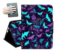 Case for Samsung Galaxy Tab S8 Plus 2022 / S7 FE 2021 / S7 Plus 2020 12.4-Inch,with Hand Straps and Auto Wake/Sleep PU Leather Slim Multiple Angles Stand Smart Cover,Cool Bat