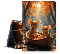 Case for Samsung Galaxy Tab S9 14.6 Inch 2023 / S8 2022/S10 Ultra,Slim PU Leather Smart Cover with Multi-Angle Viewing Stand,Auto Sleep/Wake Protective Folio Shell,Blue Butterfly and Purple Daisy