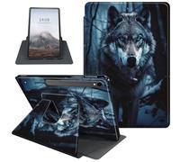 Case for Samsung Galaxy Tab S9 2023 [SM-X710/X716B/X718U], Multi Viewing Angles, 360 Degree Rotating Folio Stand Smart Cover for Galaxy Tab S9 11 inch Tablet with Auto Sleep/Wake, Spiritual Wolf