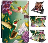 Case for Samsung Galaxy Tab S9 FE 5G 10.9" / Galaxy Tab S9 11" 2023, Shockproof Rugged Durable Tab S9 FE Cover with 360°Rotating Stand & Auto Sleep/Wake Case for Galaxy Tab S9 FE, Green Bird
