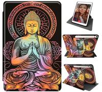 Case for Samsung Galaxy Tab S9 FE 5G 10.9" / Galaxy Tab S9 11" 2023, Shockproof Rugged Durable Tab S9 FE Cover with 360°Rotating Stand & Auto Sleep/Wake Case for Galaxy Tab S9 FE, Buddha