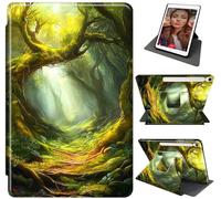 Case for Samsung Galaxy Tab S9 FE 5G 10.9" / Galaxy Tab S9 11" 2023, Shockproof Rugged Durable Tab S9 FE Cover with 360°Rotating Stand & Auto Sleep/Wake Case for Galaxy Tab S9 FE, Green Forest