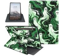 Case for Samsung Galaxy Tab S9/ S9 FE 5G Tablet Case, PU Leather 360 Degree Rotating Folio Stand Smart Cover for Galaxy Tab S9 FE 10.9''/ S9 11'', Auto Sleep/Wake, Swirling Ghost