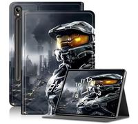 Case for Samsung Galaxy Tab S9/Tab S9 FE 5G, Slim PU Leather Adjustable Stand Galaxy Tab S9 FE 10.9 inch, with Auto Sleep/Wake Smart Anti-Fall Cover for Tab S9 11 inch 2023, Dark Warrior