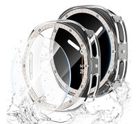 Case for Samsung Galaxy Watch 8 Screen Protector 40mm 44mm,Hard PC Cover+HD Tempered Glass Waterproof Anti-Fog Protective Film Full Protection Scale Bumper for Samsung Galaxy Watch 8 Case 40 44 mm