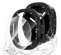 Case for Samsung Galaxy Watch 8 Screen Protector 40mm 44mm,Hard PC Cover+HD Tempered Glass Waterproof Anti-Fog Protective Film Full Protection Scale Bumper for Samsung Galaxy Watch 8 Case 40 44 mm